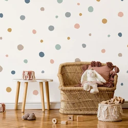 Boho Kleurrijke Stippen Kinderen Muurstickers Verwijderbare Kwekerij Muur Stickers Poster Print Kids Slaapkamer Interieur Home Decor