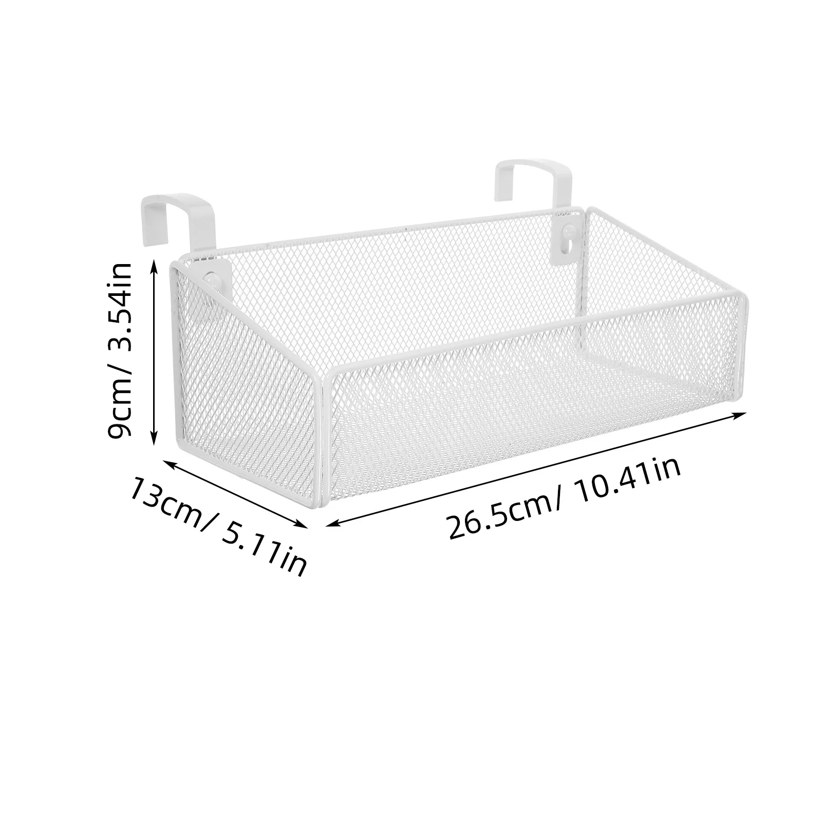 

Bedside Hanging Storage Basket Metal Organizer for Dorm Home Office Use Holds Phone Books Magazines Water Bottles and Snacks