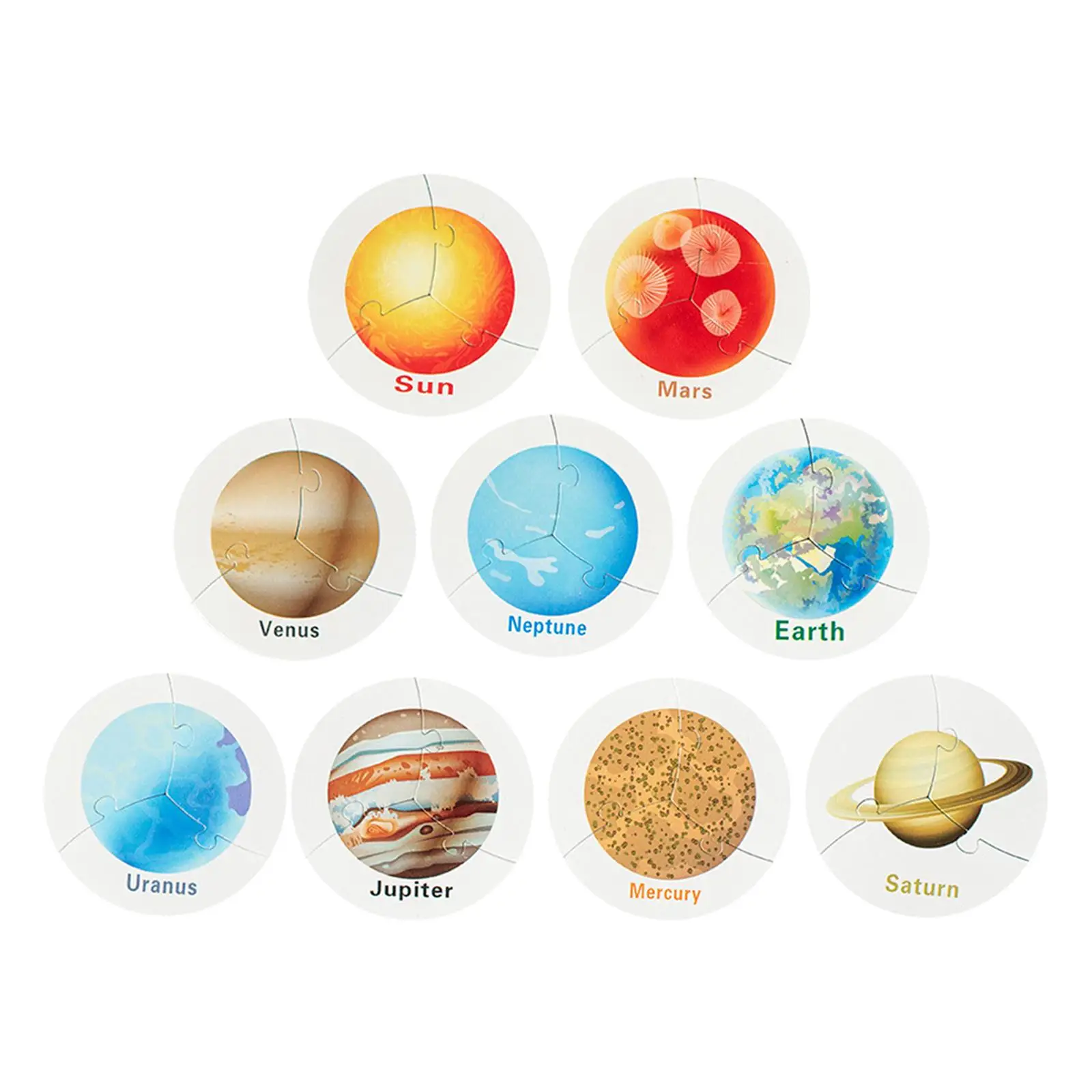 Solar System Puzzle Space Planets Puzzle Toys for Girls Boys Children