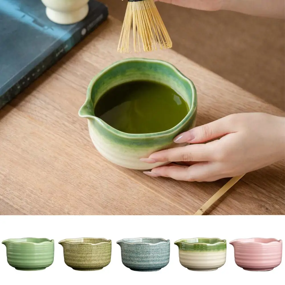 

Traditional Ceramic Matcha Bowl Reusable Heat Resistant Matcha Mixing Bowl Large Capacity Easy To Clean Japanese Matcha Bowl
