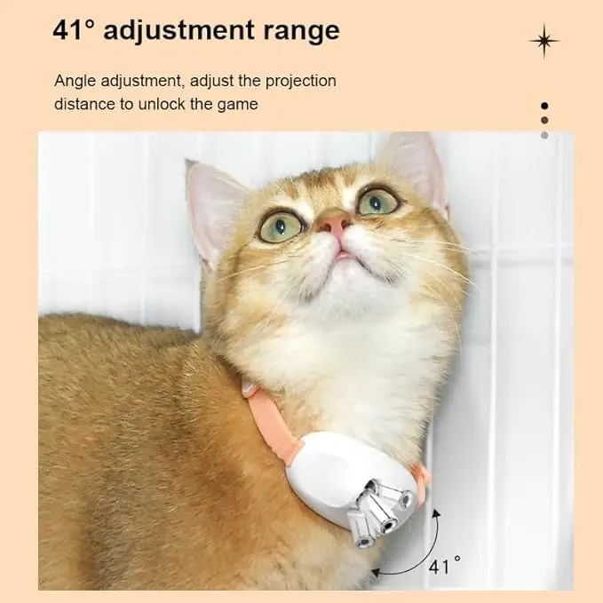 Laser Cat Collar Teasing Cat Electric USB Charging Kitten Automatic Cats Toy Smart Laser Teasing Cat Interactive Toy hi cat toy