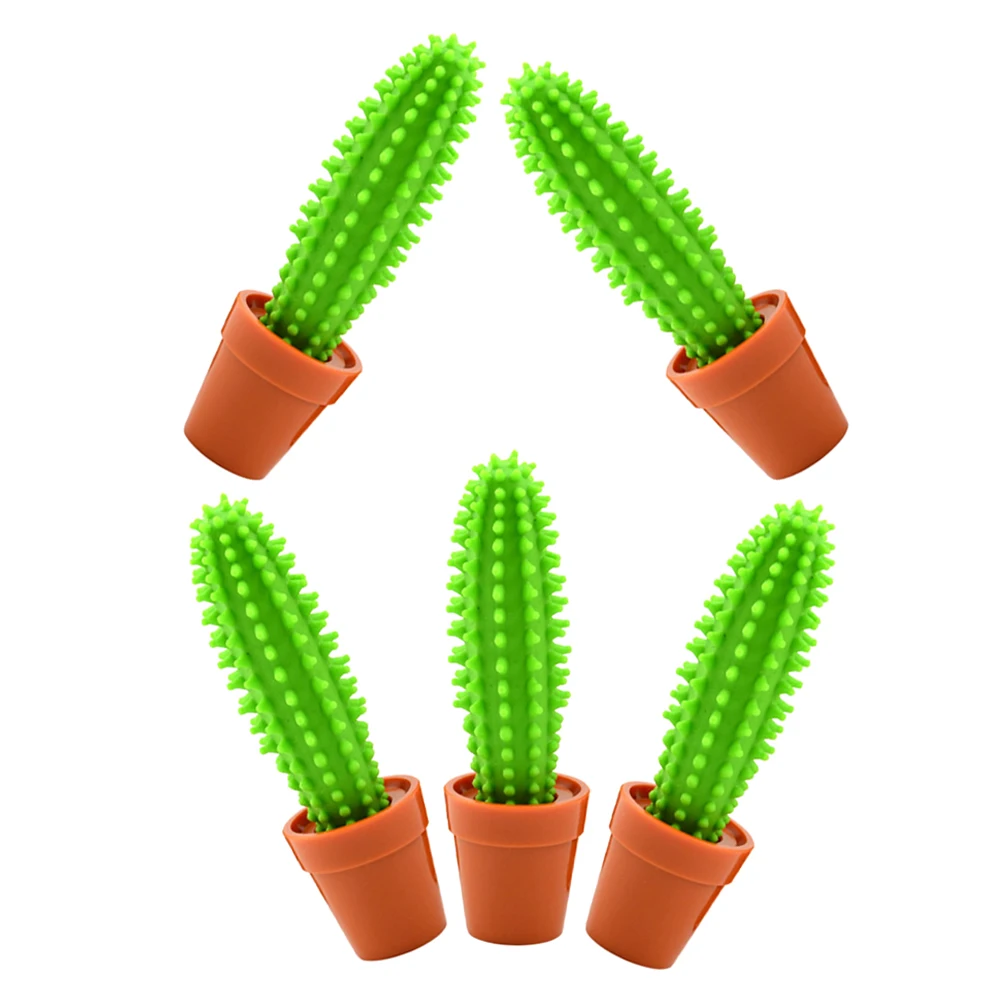 

5Pcs Cactus Shaped Ballpoint Pens Fine Tip Portable Writing Pen Unique Design for Students Gifts Home Office Use Comfortable