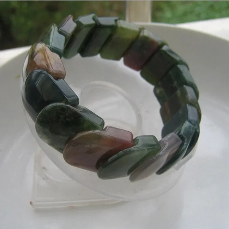 

Natural Aquatic Agate Bracelet Hand Row Men's and Women's Bracelets