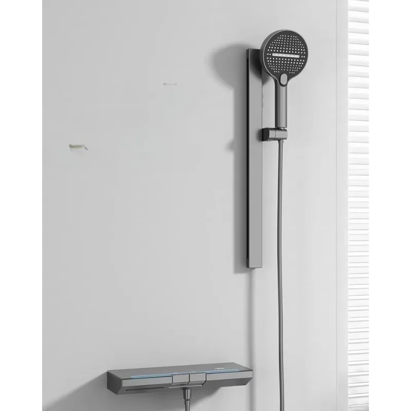 

Shower set Household all-copper shower bathtub faucet can be lifted and lowered without hot or cold