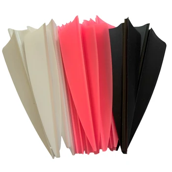 50pcs 2inch  3inch 4inch  Archery Arrow Vanes Rubber Feather Fletching Fletches Bow DIY Hunting