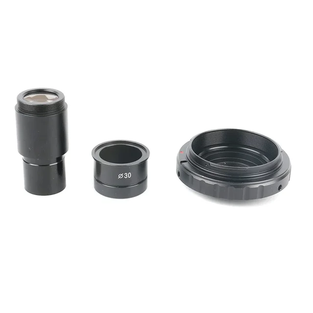23.2mm/30mm T Ring 2X zestaw mocowań obiektywu akcesoria DSLR do Canon EOS Nikon adapter aparatu mikroskop porty okularu