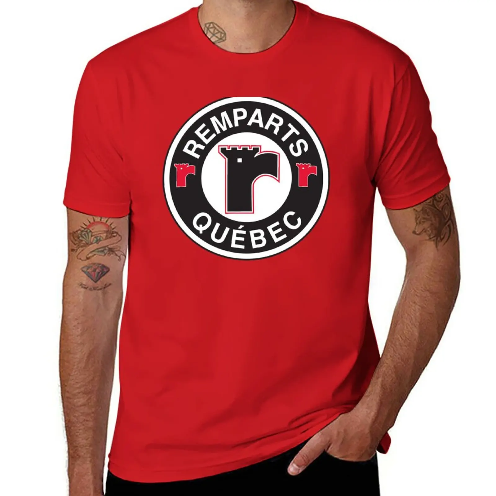 

New Quebec Remparts T-Shirt Blouse man clothes mens graphic t-shirts anime