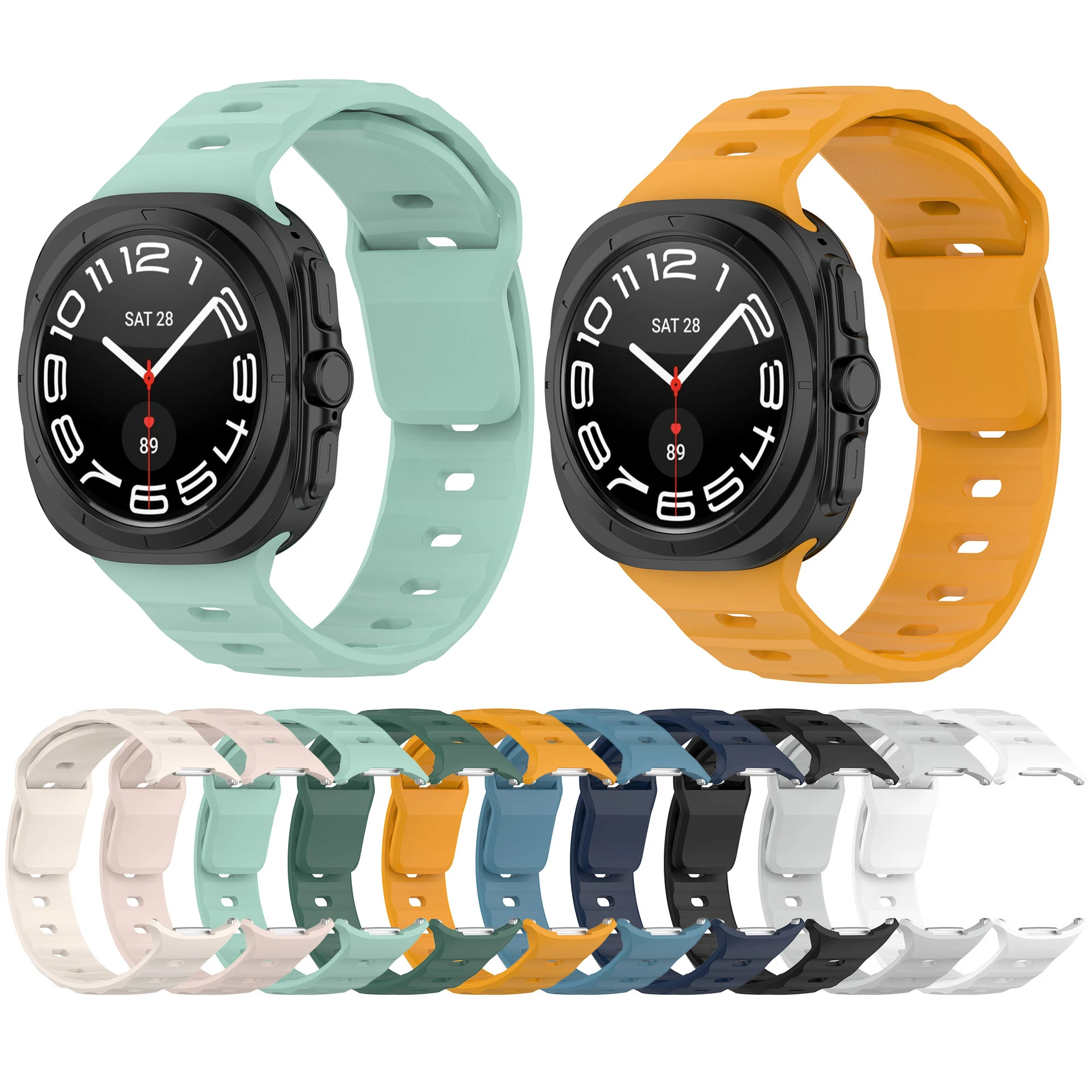 For Samsung Galaxy watch Ultra 47mm Silicone strap Galaxy ultra 47mm Watch Sport Strap