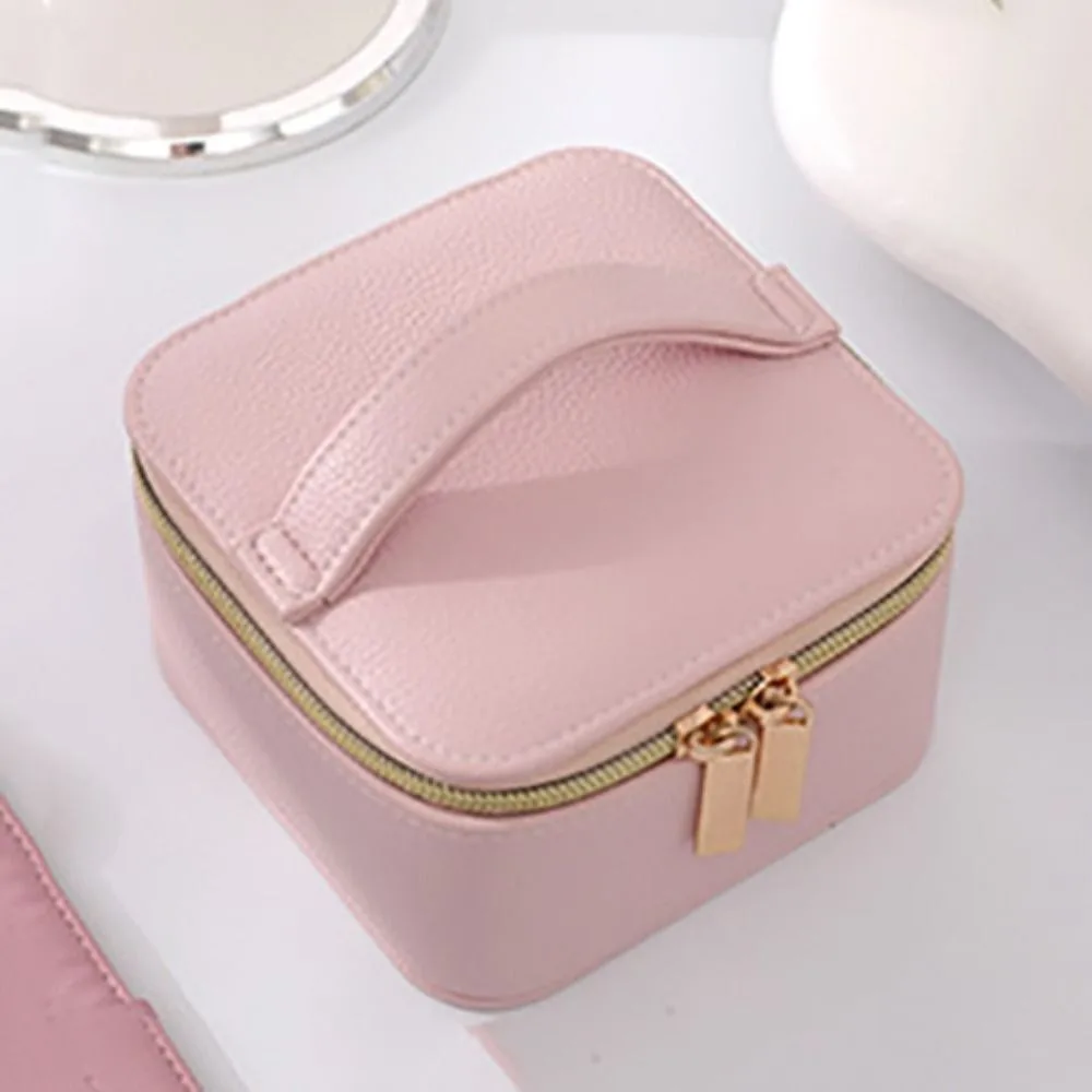 New PU Leather/Velvet Jewelry Packing Bag Large Capacity Durable Jewelry Storage Case Reusable Portable Jewelry Display Box