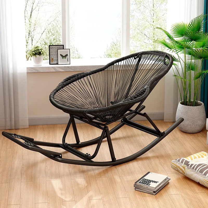 Single Balcony Rocking Chair Reclining Adult Sleeping Leisure Home Folding chair Lunch Break silla plegable outdoor furniture