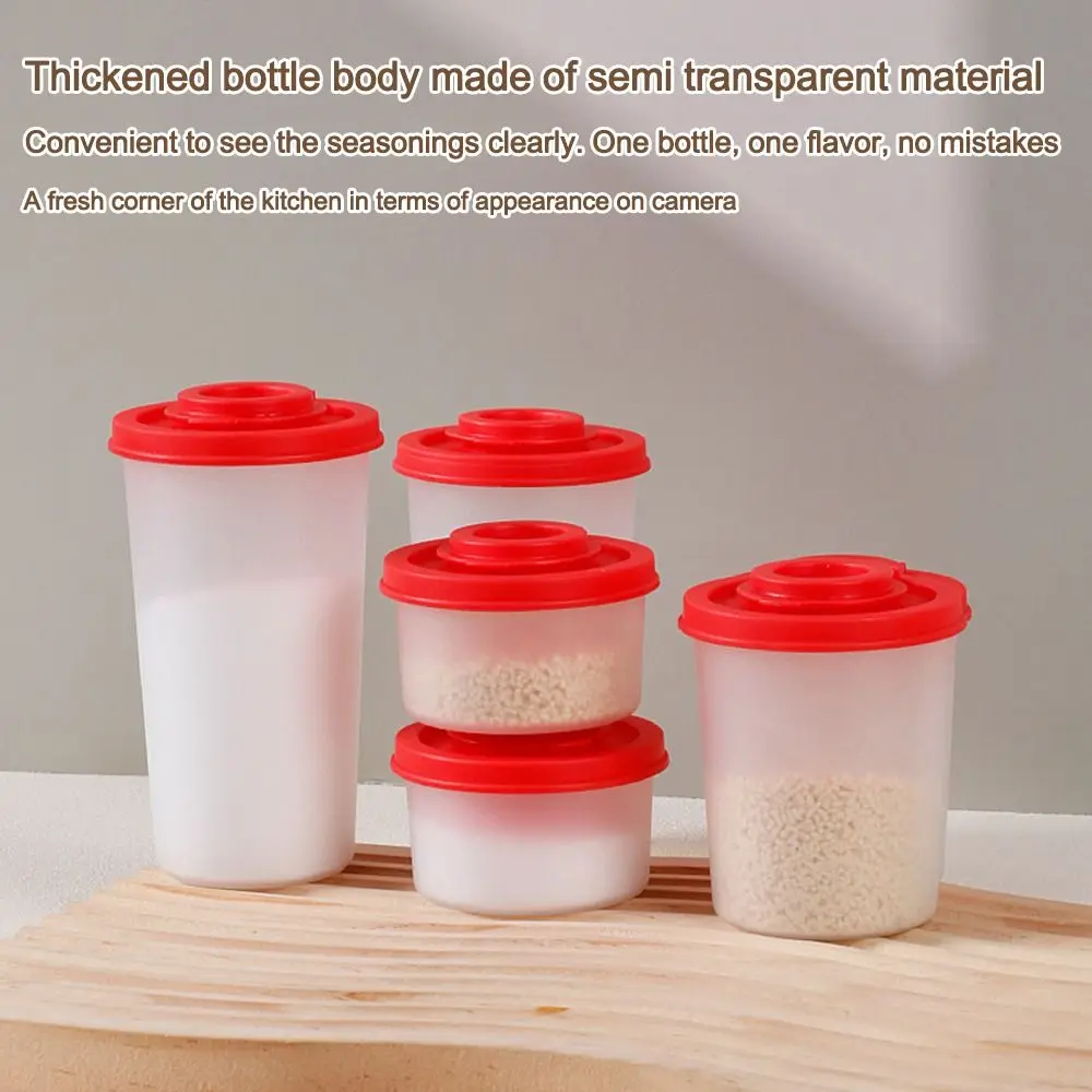 Durable Mini Salt and Pepper Spice Shaker Plastic Insect-proof Seasoning Jar Dustproof Spice Container Kitchen
