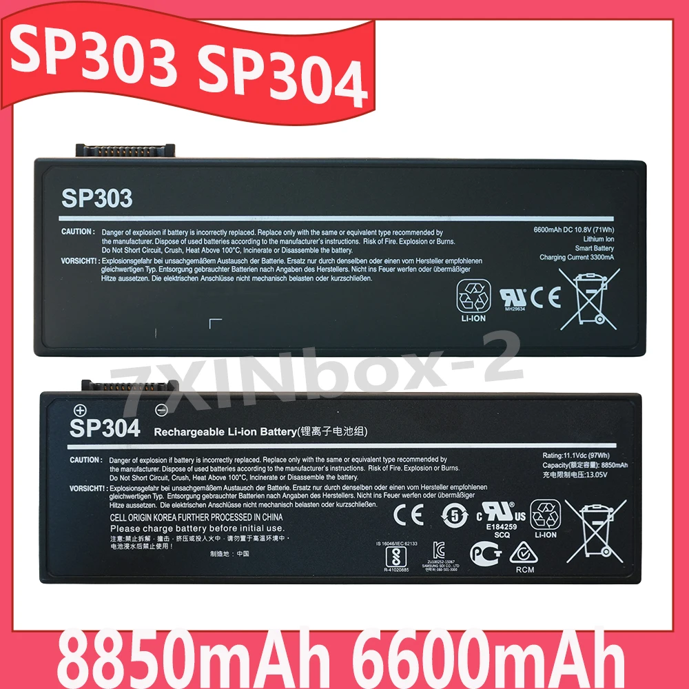 NEW SP303 SP304 8850mAh 6600mAh Replacement Battery For SAMSUNG  SIEMENS SIMATIC FIELD PG M3 M4