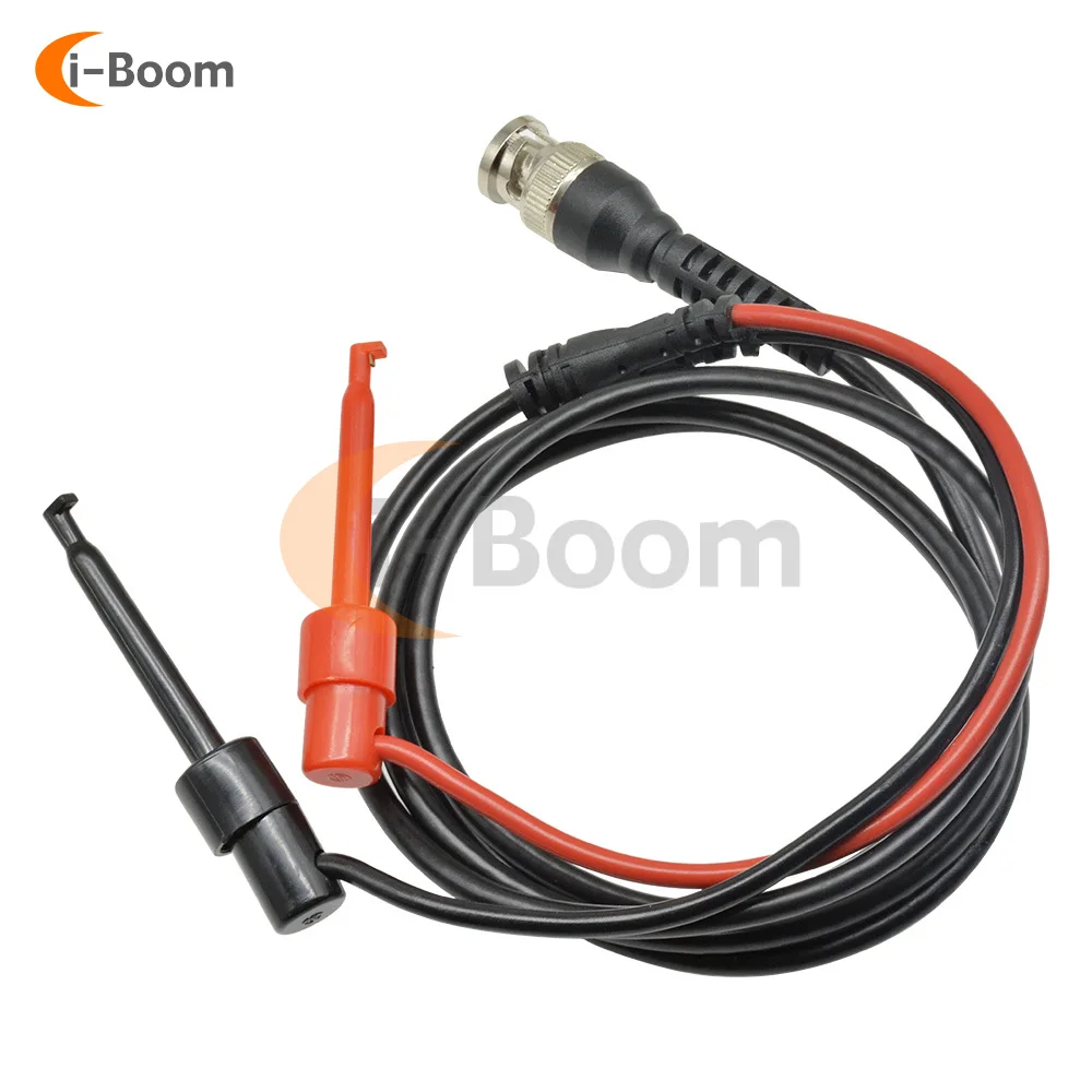 BNC Male to Q9 Test Hooks Oscilloscope Probe Test Leads Dual Alligator Clips Signal Source Connectors Test Leads