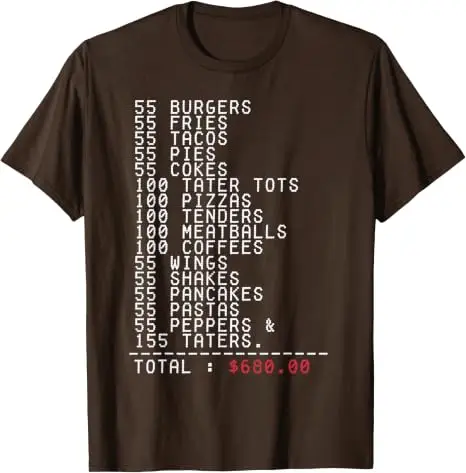 55 Burger 55 Pommes Ich Denke, Du Solltest Weggehen Lustiges T-Shirt Y2k Persönlichkeit Familienparty Kleidung Humor Aufdruck T-Shirt – Detail 10