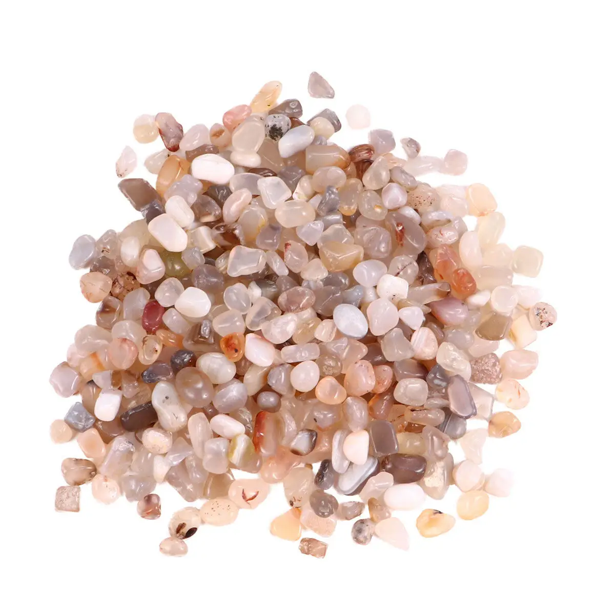 1Pack Natural River Rocks Polished Stones 500G Decorative Garden Landscaping Gravel for Aquariums Plants Ponds Outdoor
