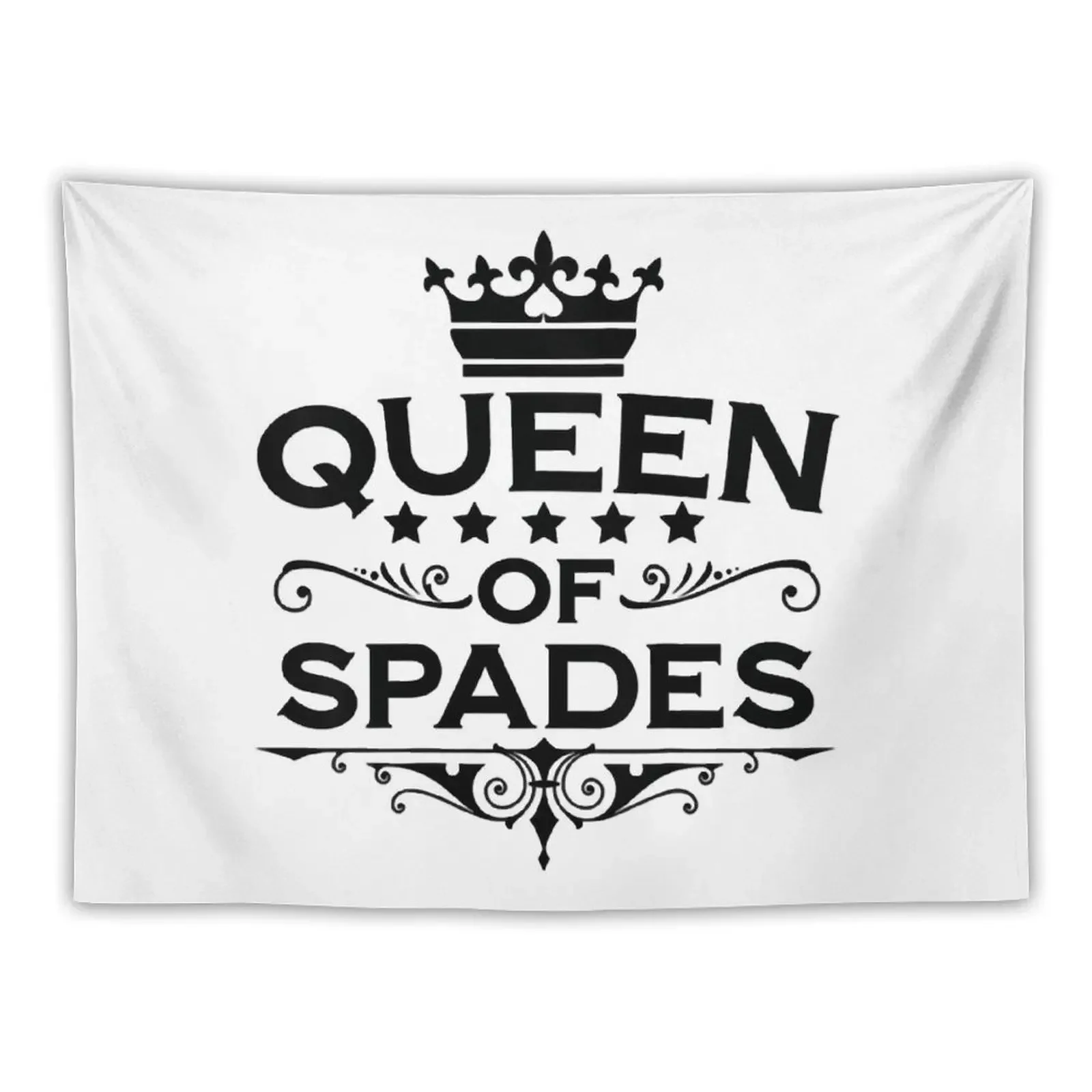 

Womens Queen Of Spades Clothing Qos apparel for Tapestry For Bedroom Wall Hanging Wall Tapestry