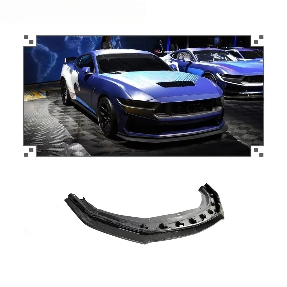 

High Strength Lightweight Carbon Fiber Front Lip for 2024 Mustang Dark Horse