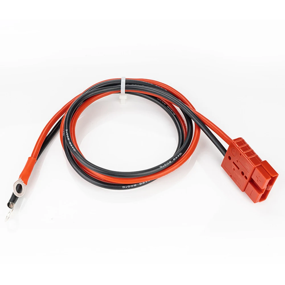 50A Battery Charging Cable with M8 Post and Silver Plated Ring Terminal Designed for Industrial and Solar Power Applications