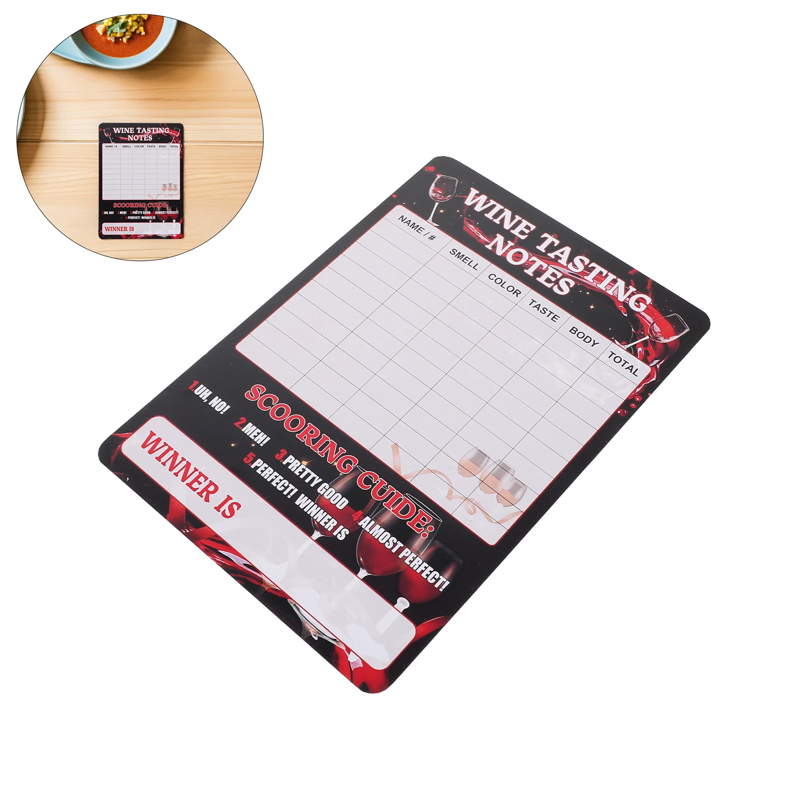 

Wine Rating Card Bundle Precise Score Sheets for Evaluating Wines Wine Tasting Review Quality Assessment Cards Popular