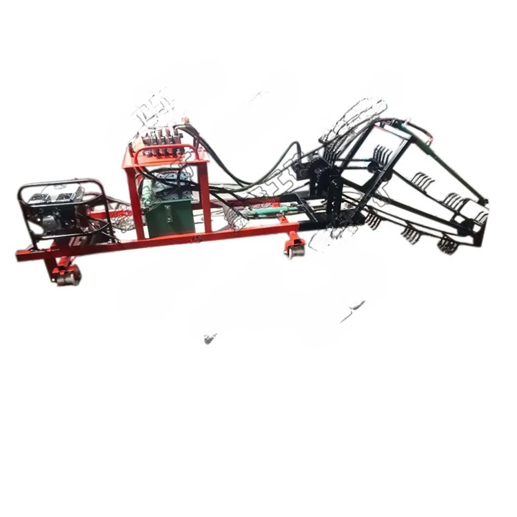 Colector de desechos de pendiente, tipo de motor de gasolina, Colector de desechos de pendiente de ferrocarril, cama de pista de ferrocarril