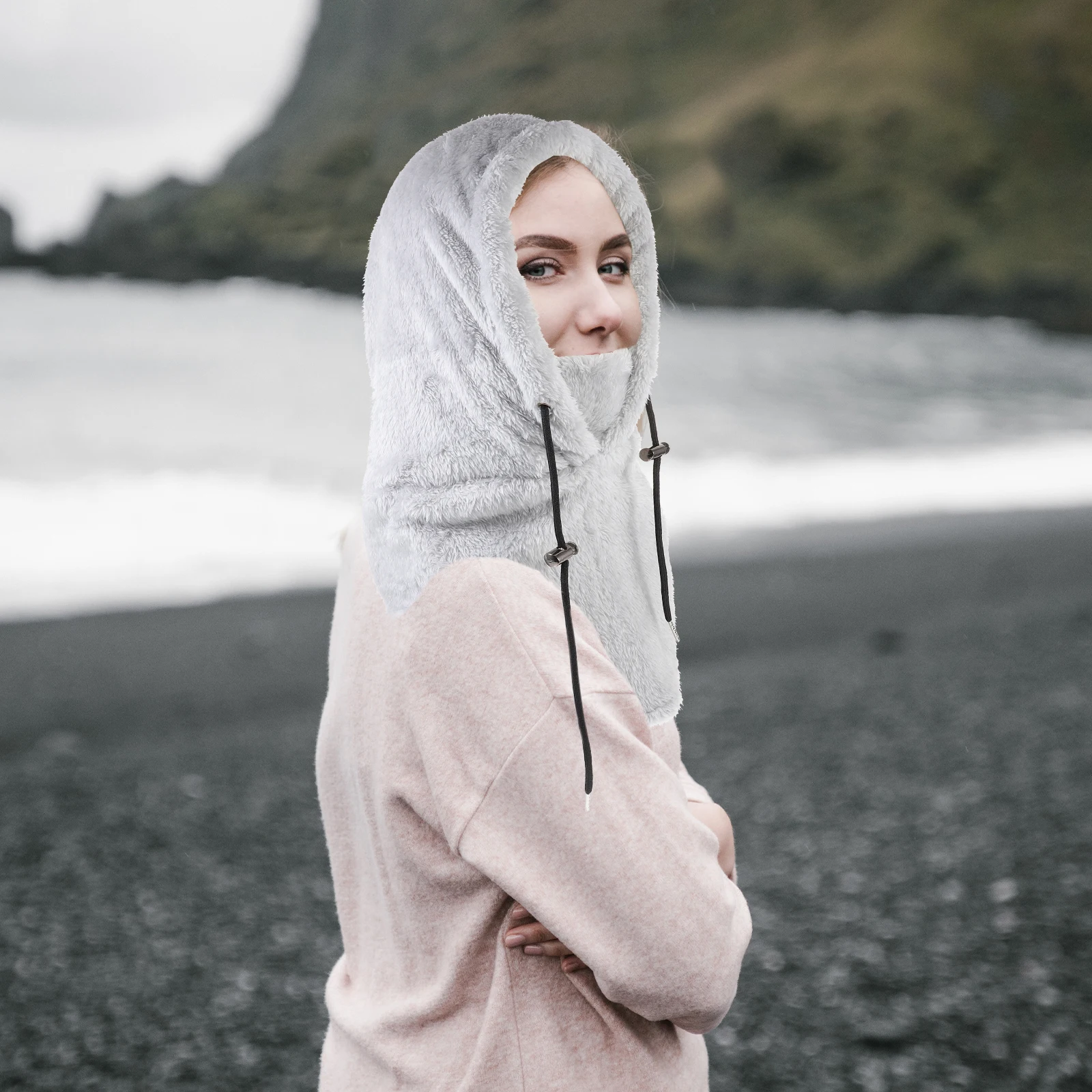 

Winter Anti-Cold Facial Hood Thickened Warm Cycling Hat Windproof Neck Cover Outdoor Riding Mask Anti-Cold Facial Hood