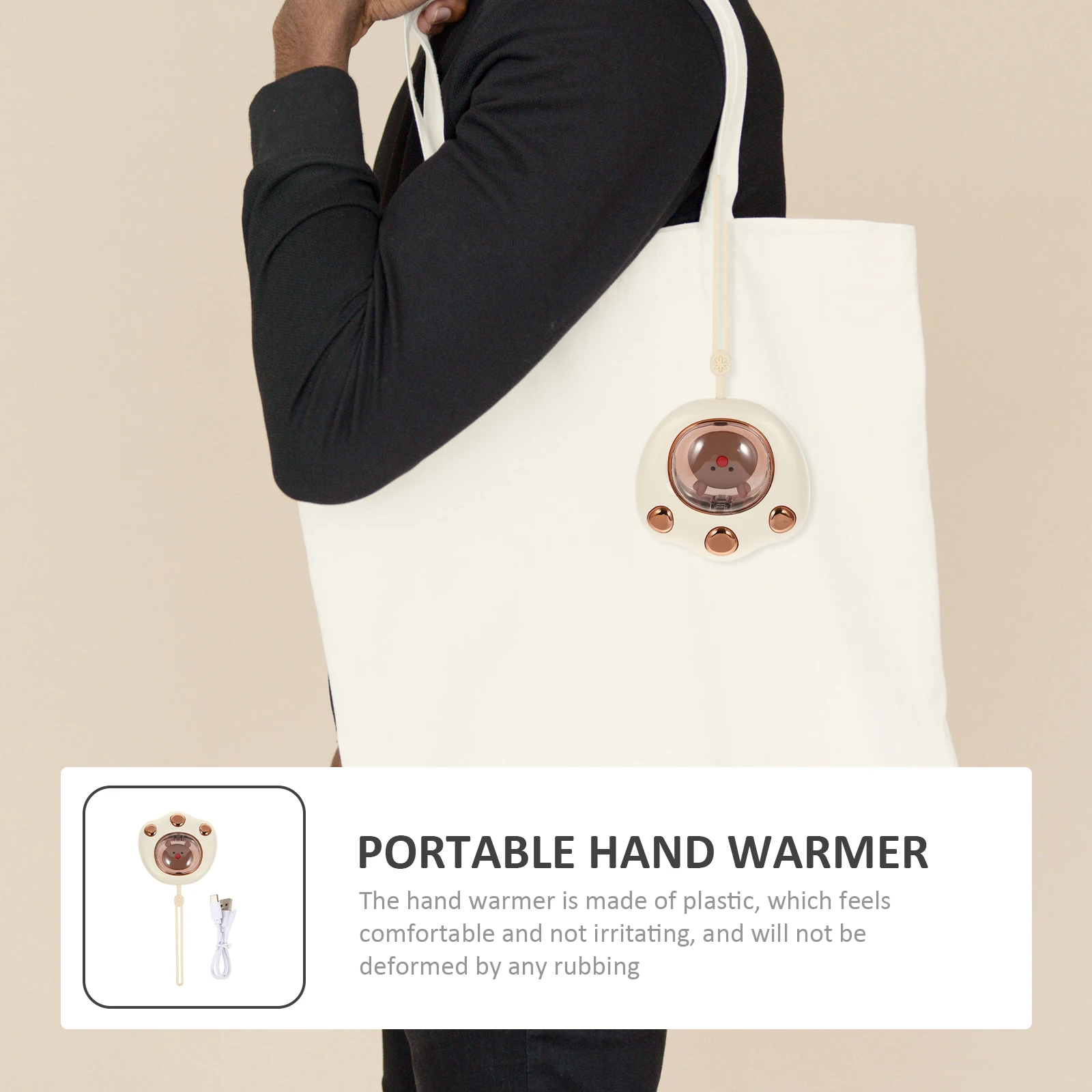 

Hand Warmer Comfortable Handy Macaron Easy to Carry Winter Plastic Pocket Exquisite Craftsmanship