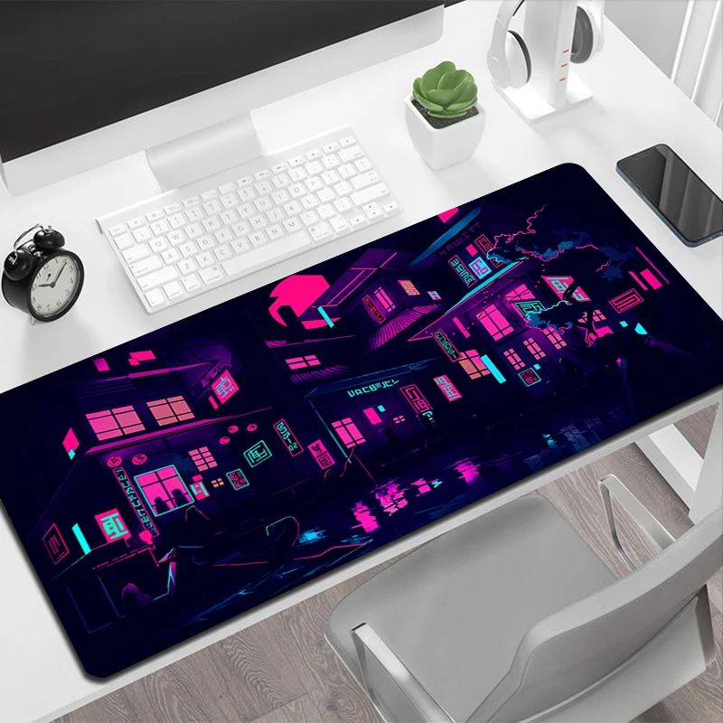 roxo-neon-city-gaming-mouse-pad-japones-cool-desk-mat-extended-anime-street-teclado-deskmat-para-os-jogadores-art-playmat