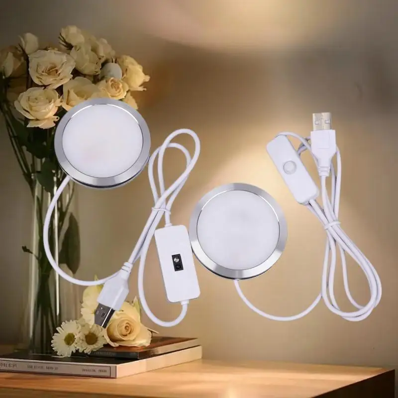 

DIY Model Hardware with USB Round Ultra-Thin LED Light suitable for Bambu Lab Lamp in Warm-White or Multicolour