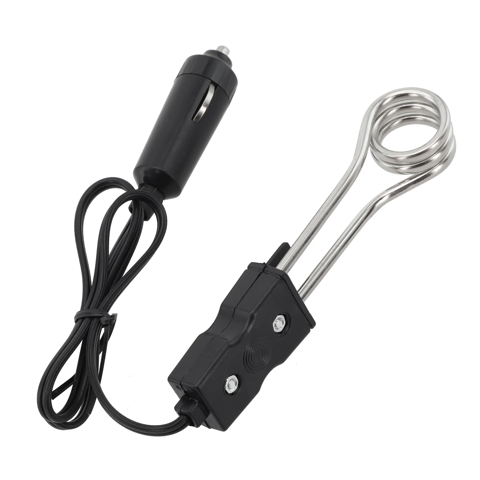 

Портативный автомобильный погружной водонагреватель 120 Вт, 12 В, черный, для подогрева воды, практичные аксессуары, бакелит