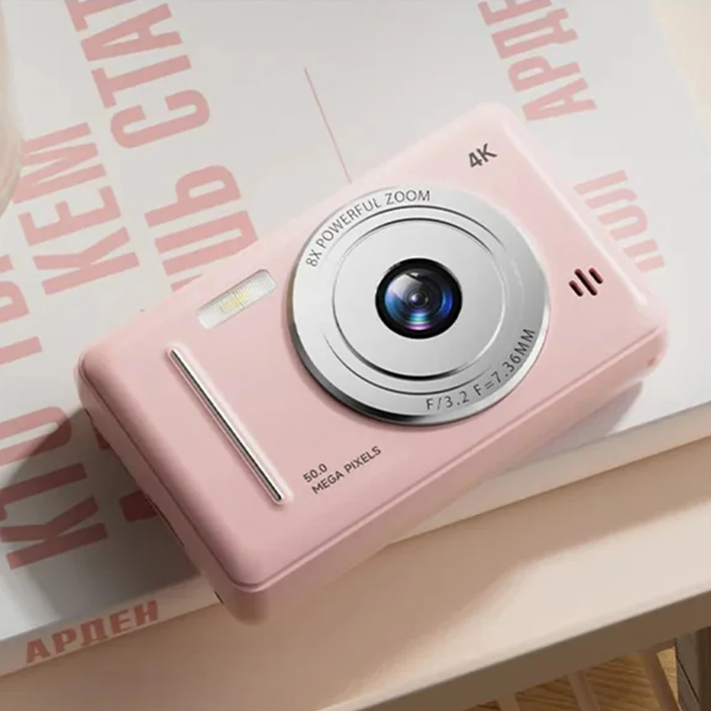 4K Digitalkamera IPS HD 50MP CCD-Kamera 2,4" Autofokus Vlogging Studenten-Camcorder 8X Dual-Kamera und LED-Blitz Video-Foto-Aufnahme – Detail 17