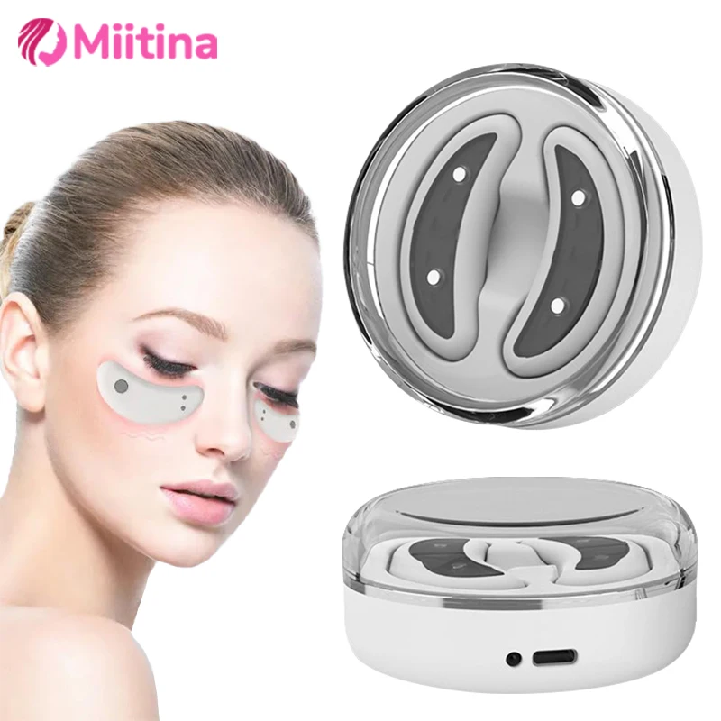 

EMS Pulse Microcurrent Eye Massager Relief Relieve Fatigue Massage To Reduce Dark Circles Lines Swelling Anti-Wrinkle skin care