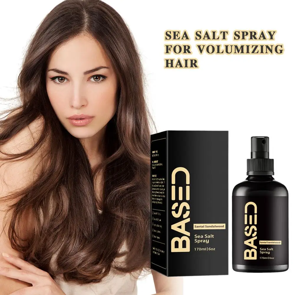

Strong Hold Sea Salt Hair Spray Textured Styling Mist Volume Boost Seaweed Vitamin B5 Light Non-greasy Sulfate Paraben Free
