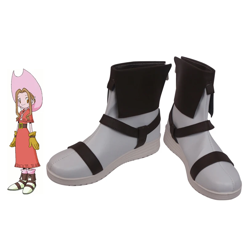 Digimon Adventure Digital Monsters DigiWorld DigiDestined Crest of Sincerity Mimi Tachikawa Anime Cosplay Shoes Boots S008
