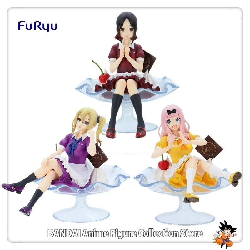 Original FuRyu Special Figure Shinomiya Kaguya & Ai Hayasaka & Fujiwara Chika (Parfait Ver.) Anime Figures Toy Collection Model