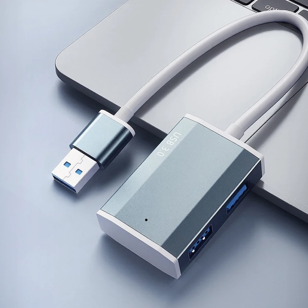 USB-C To Multiple Port Hub For Mac With 4K USB-A TF Reader Aluminum Alloy Shell 0.17m Length Silver Gray