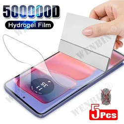 5 Pcs Hydrogel Film For Moto Motorola Edge 70 60 50 40 Pro Neo G Stylus 5G G45 G55 G35 G Power Play Full Cover Screen Protector