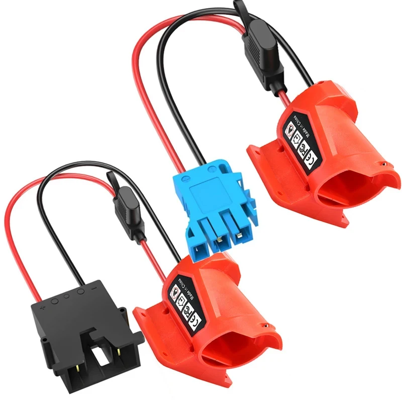 

Адаптер аккумулятора для Milwaukee 12 В, адаптер для силовых колес, провод Connecto 12AWG, держатель предохранителя для Peg-Perego Kids Ride-on Toy