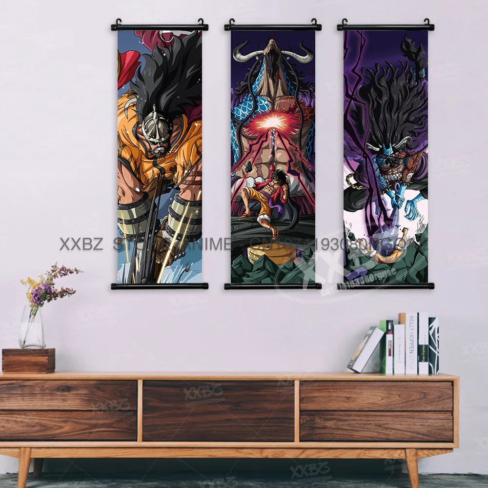 ONE PIECE Rolls Immagine Anime Dipinti decorativi KING Poster Kaido Home Decor REGINA Opere d\'arte da parete GRANDE MAMMA Murale Roronoa Zoro