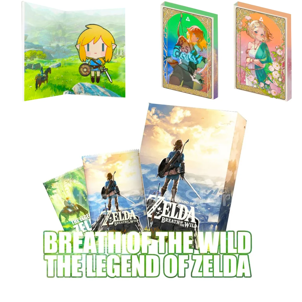 

The Legend of Zelda Breath of the CardRare Gold Flowing Sand Collection Game Playing Toys Kids Birthday Gifts Card