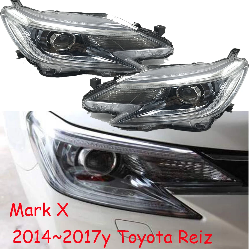 

1pcs car bumper Mark X headlamp for Toyota Reiz headlight 2014~2019y car accessories head lamp Reiz fog light