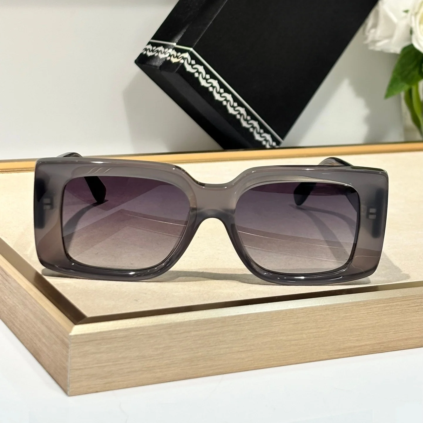GFSN 001 High Brand Designer Lunette Soleil Femme 2026 Outdoor Classic Men's Sunglasses Rectangle Acetate Handcrafted Sunglasses