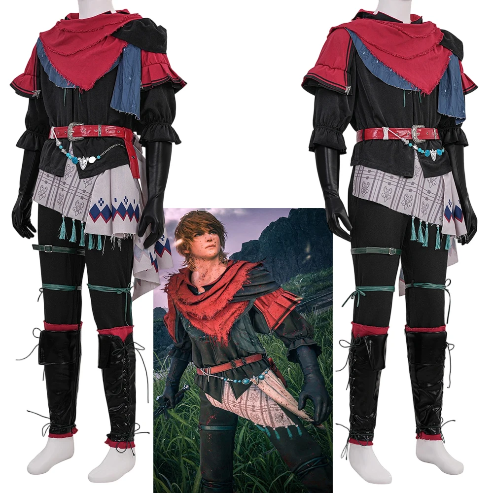 

Joshua Rosfield Cosplay Game FF16 Costume Men's Fancy Combat Suit Disguise Warrior Uniform Halloween Carnival Party Outfits
