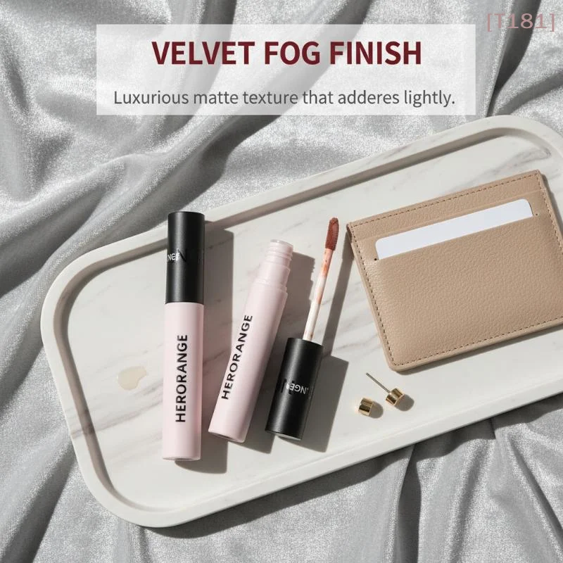 

[E] HERORANGE Matte Velvet Lip Gloss Long Lasting Nude Shades Non Fading Waterproof Sweatproof Lightweight Comfortable