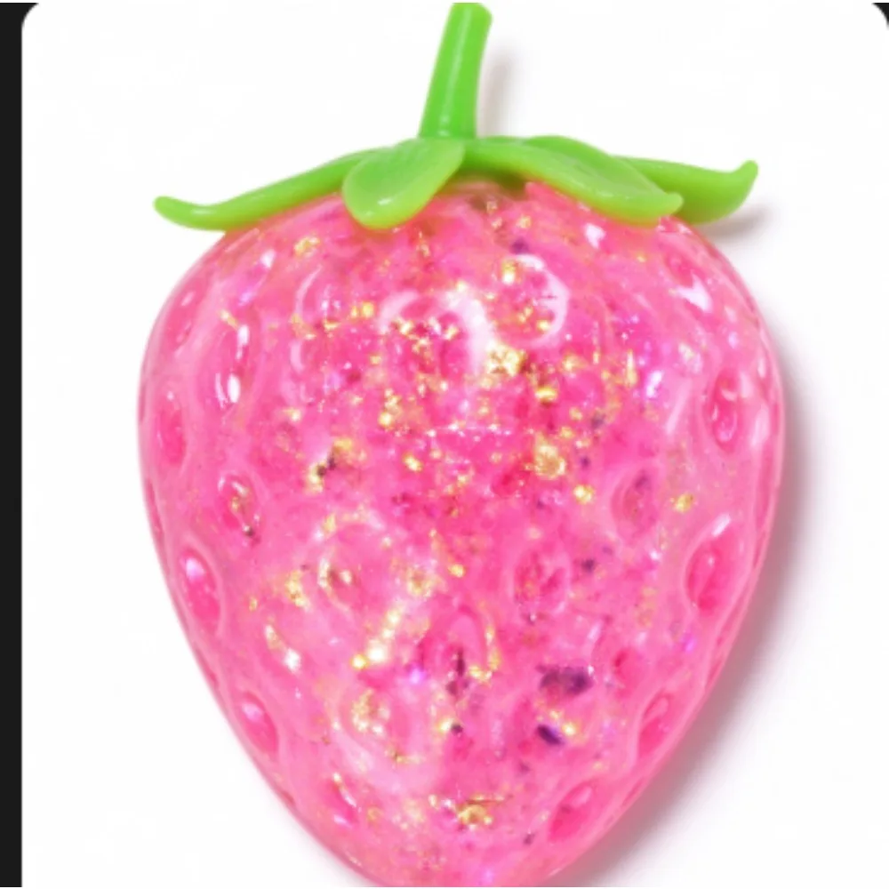 Super Sized Strawberry Flavored Compression Toy, Sticky and Cute To The Touch, Easy To Relieve Stress and Squeeze