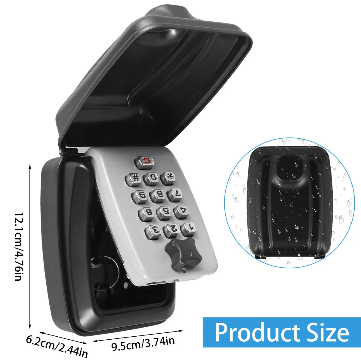 New Smart Password Combination Key Lock Box Storage Key Wall Mounted Key Safe Outdoor Key Box 4 Digit Combination