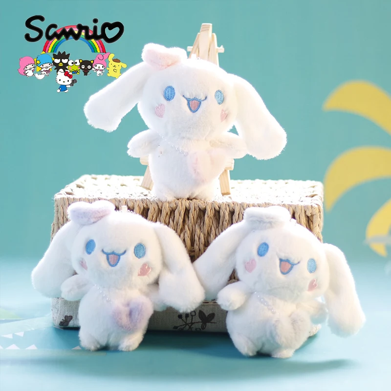 

Sanrio серия Cinnamoroll любовь сумка плюшевая кукла кавайное Украшение 11 см подвеска брелок Детская игрушка подарок аниме орнамент