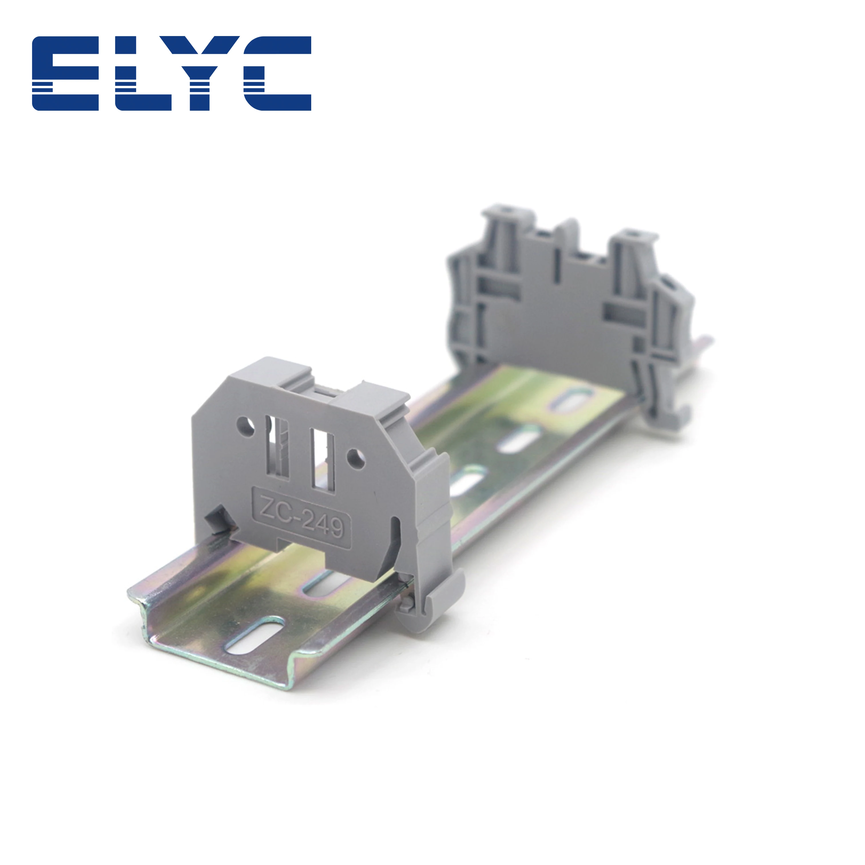 100PCS ZC249 249-117 Terminal Block Terminal Fixer Guide Clamp ST Wiring Termin ZC35-5 Self-locking Spring End Stop