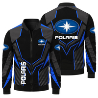New Polaris Men's Flight Jacket Fashion Polaris All Terrain Bike Outdoor Cycling Sports Jacket Oversized Casual Men's Jacket