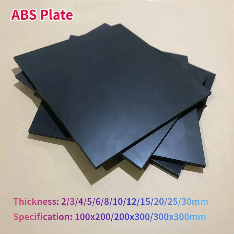 블랙 ABS 플레이트 플라스틱 시트 광고 보드 하드 보드, 두꺼운 2, 3, 4, 5, 6, 8, 10, 12, 15, 100x20mm, 200x30mm, 300x300mm, 1 개 20mm, 25mm, 30mm Best5 블랙 ABS 플레이트 플라스틱 시트 광고 보드 하드 보드, 두꺼운 2, 3, 4, 5, 6, 8, 10, 12, 15, 100x20mm, 200x30mm, 300x300mm, 1 개 20mm, 25mm, 30mm Best5