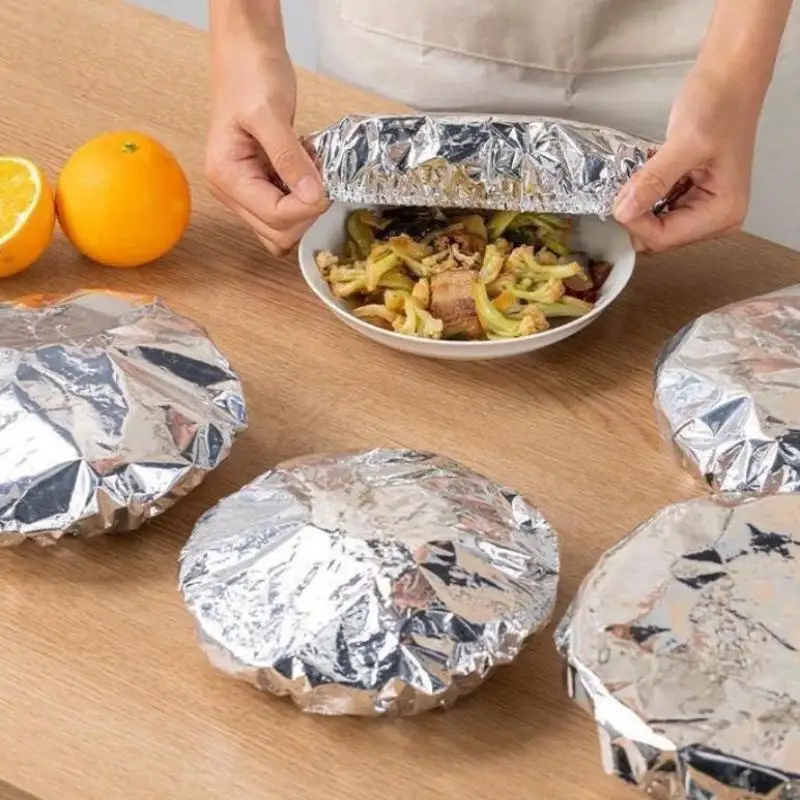 Aluminum Foil Insulation Food Covers 20/30/40Pcs Washable Keep Warm Fresh for Picnic Takeaway Storage